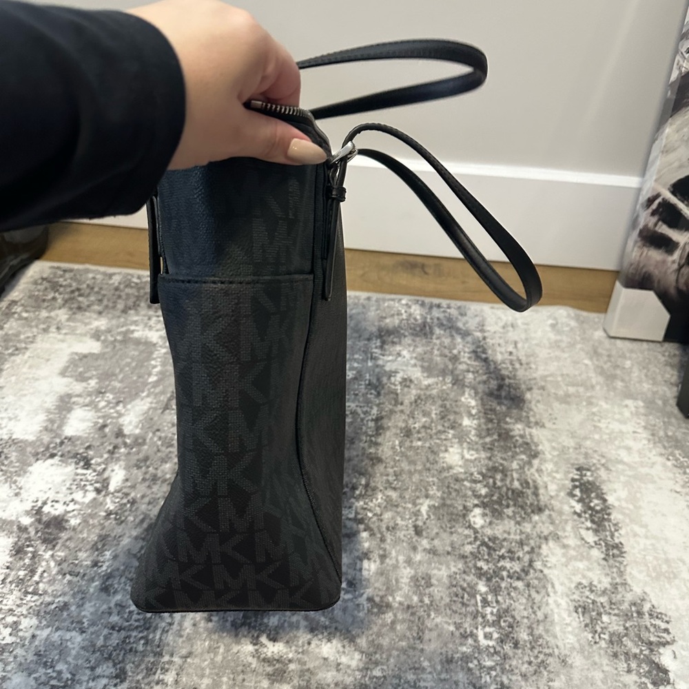 Michael Kors Black Monogram Tote - Picture 3 of 8